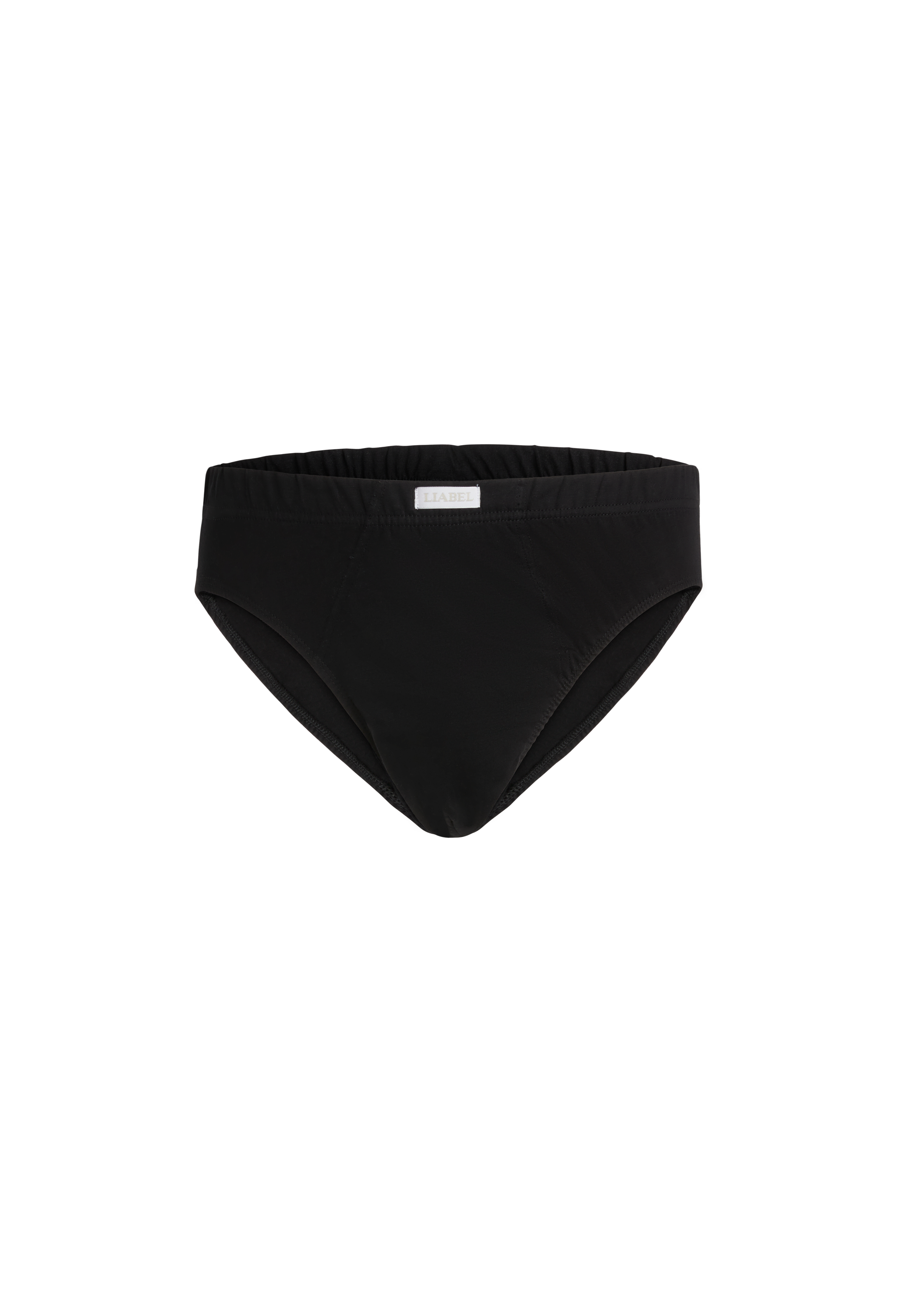 Slip medio uomo - nero, multipack da 6, cotone