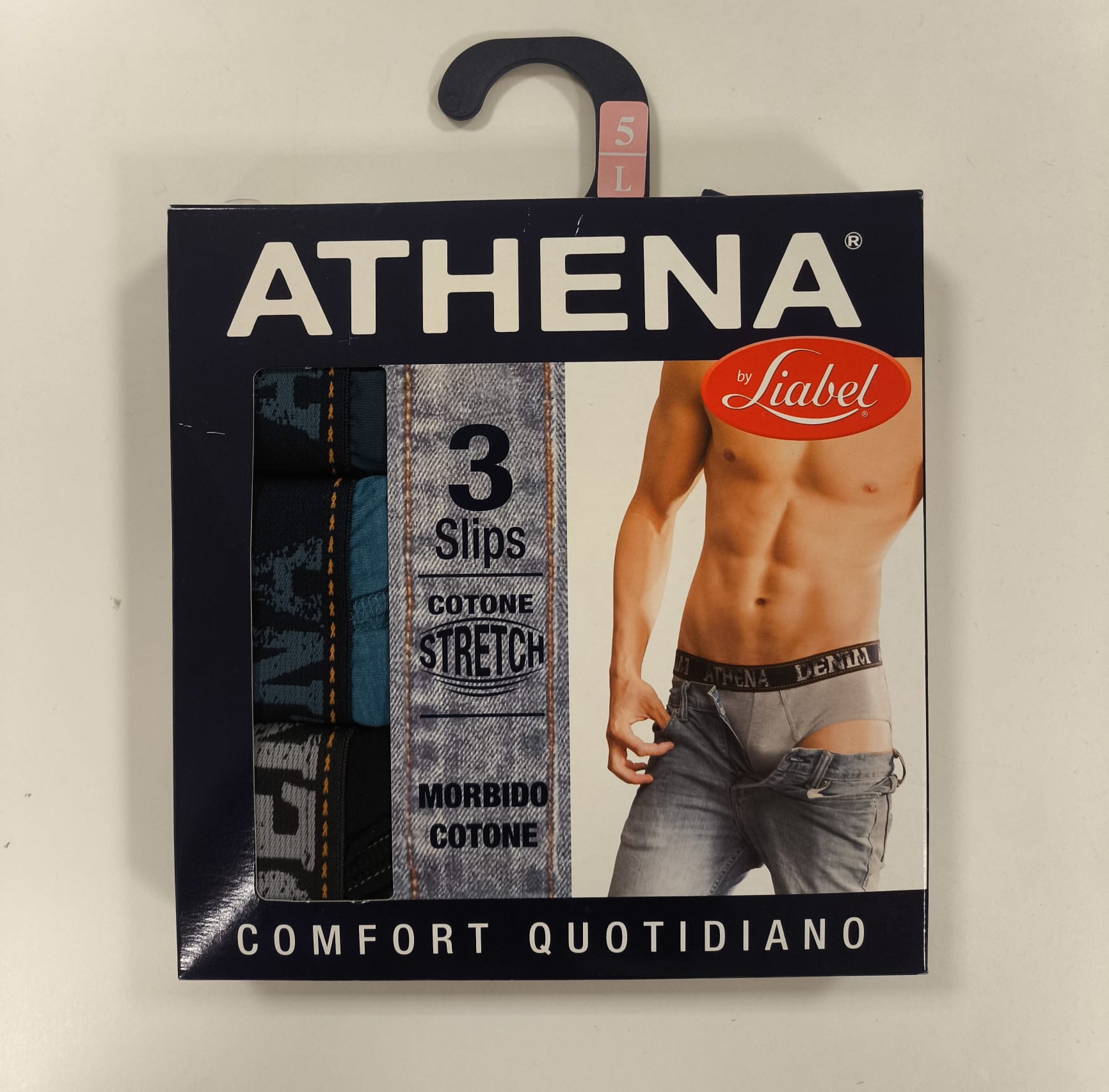 Pack 3 slip uomo, cotone elasticizzato