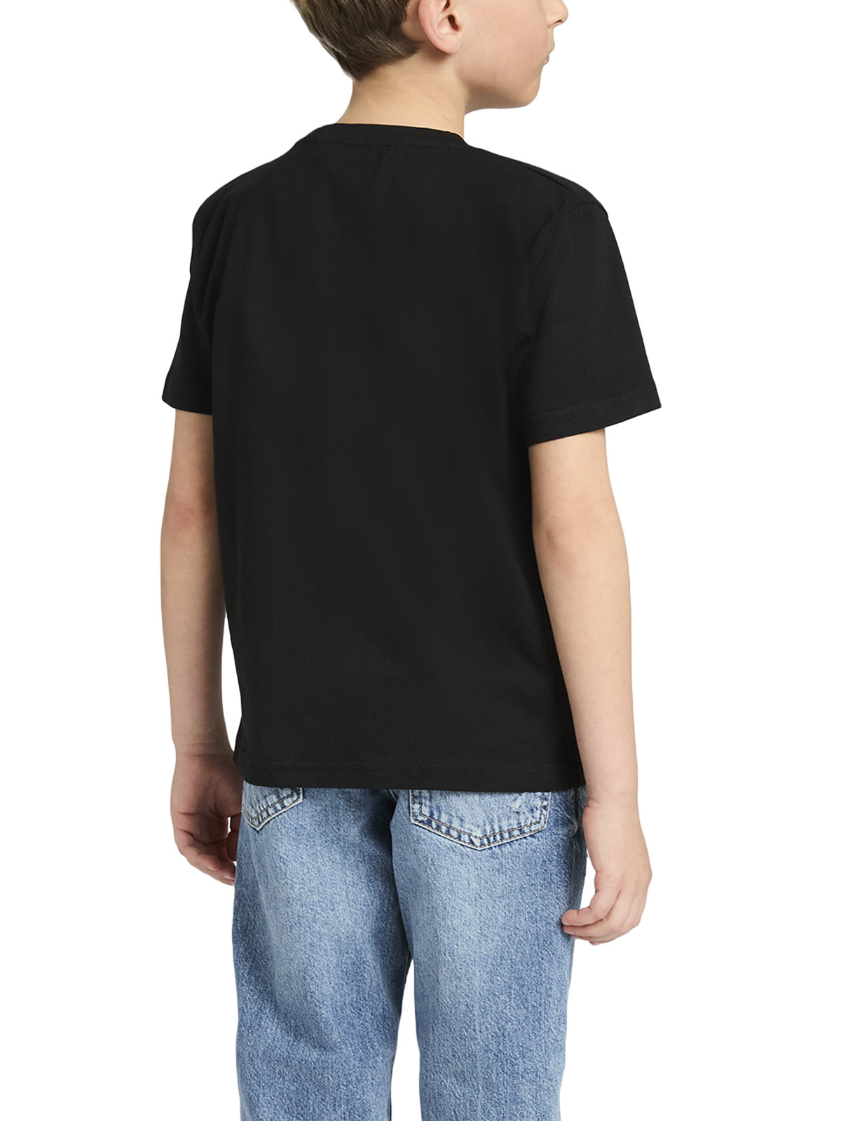 T-Shirt girocollo manica corta bambini, cotone SUPIMA