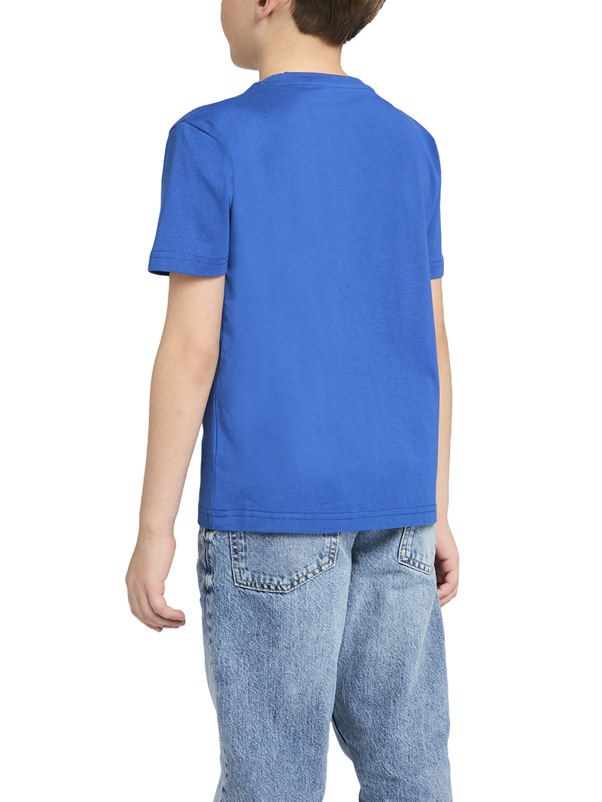 T-Shirt girocollo manica corta bambini, cotone SUPIMA
