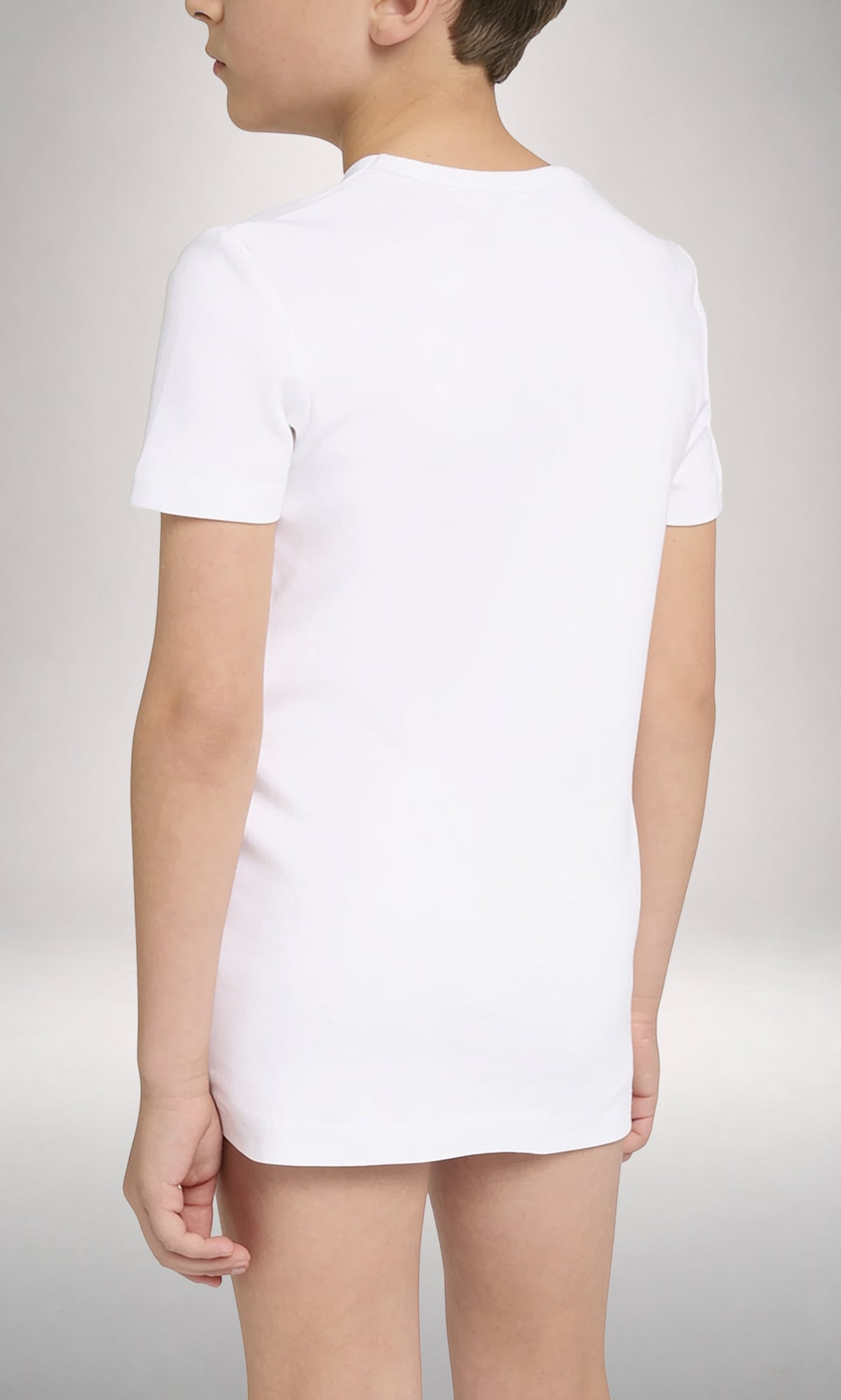 T-shirt girocollo manica corta bambino, Thermo Cotton