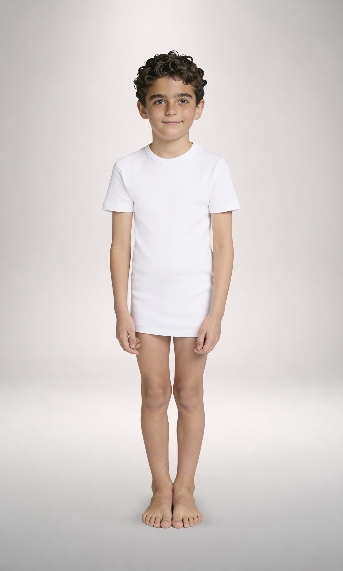 T-Shirt girocollo manica corta bimbo, THERMO COTTON