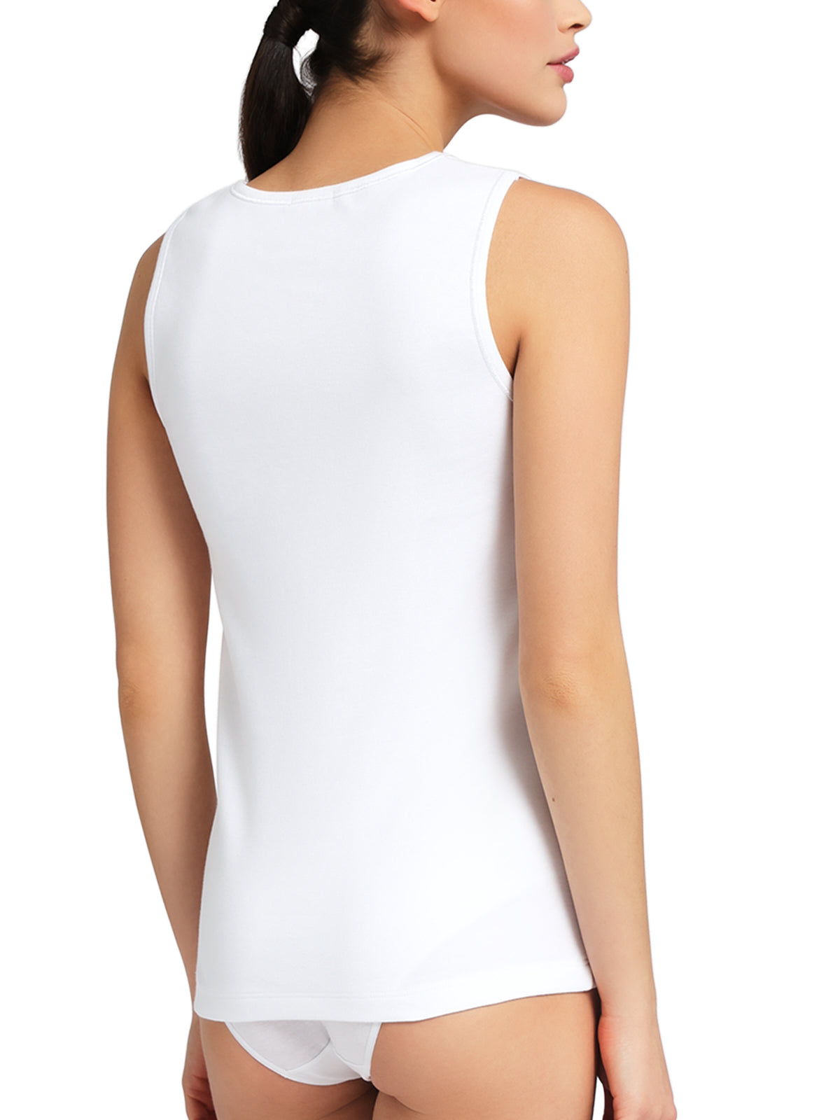 Canotta bordo raso spalla larga donna, THERMO COTTON