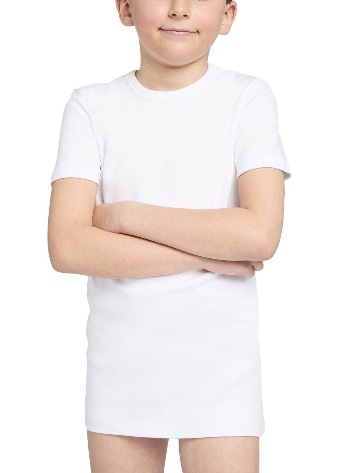 T-Shirt girocollo manica corta bimbo, THERMO COTTON