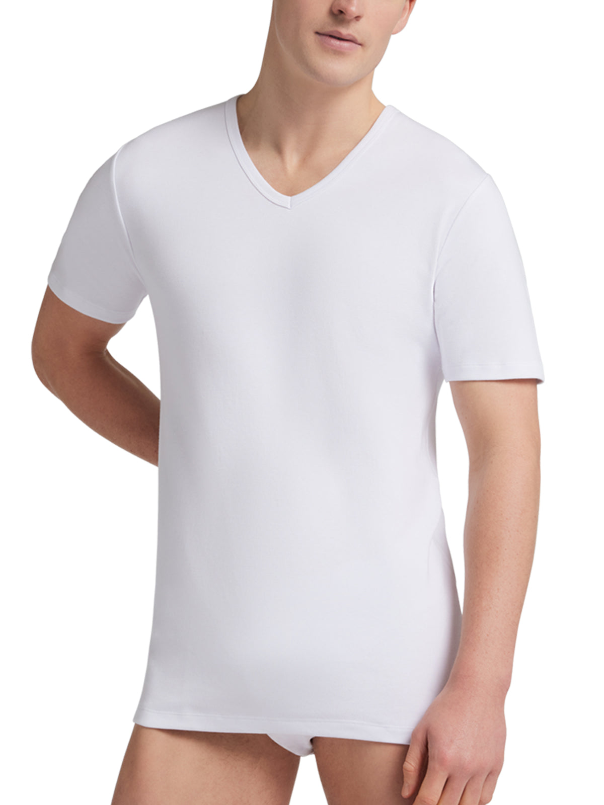T-Shirt scollo v manica corta uomo, THERMO COTTON