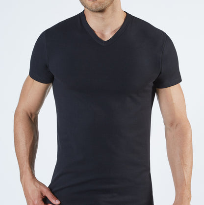 T-Shirt scollo v manica corta uomo, THERMO COTTON
