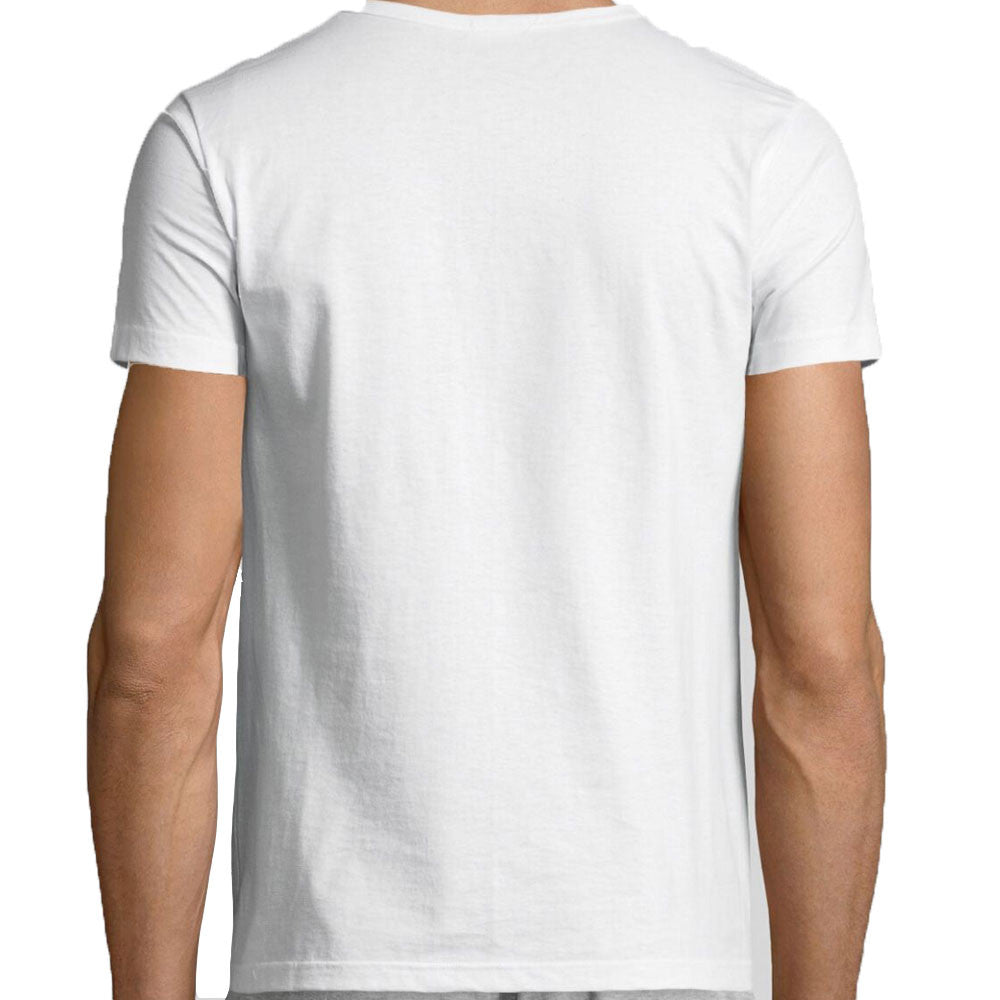 T-Shirt girocollo manica corta uomo - bianco, multipack da 6, cotone