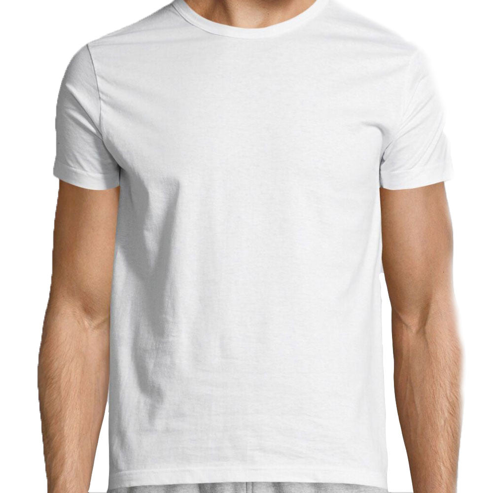 T-Shirt girocollo manica corta uomo - bianco, multipack da 6, cotone