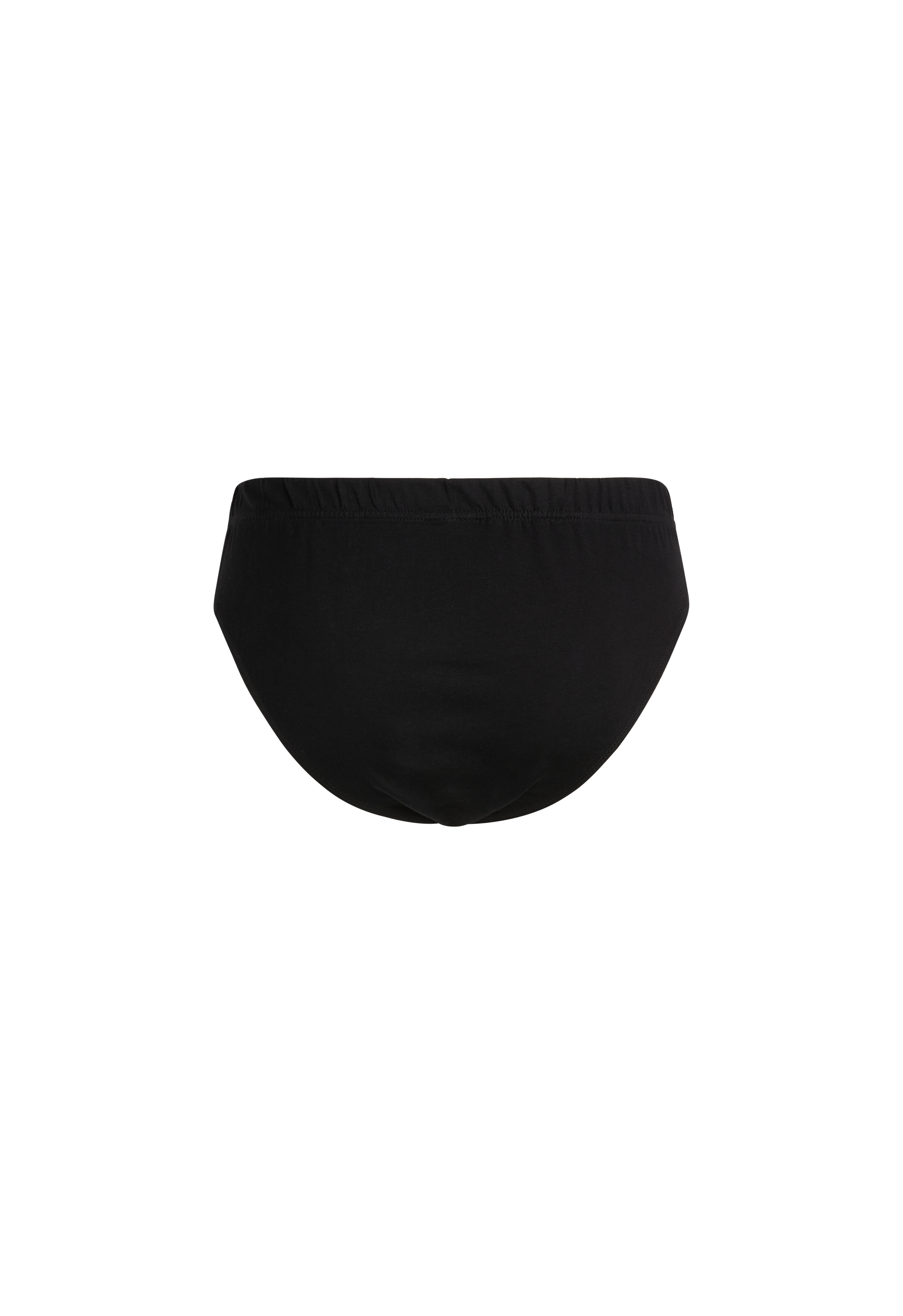Slip medio uomo - nero, multipack da 6, cotone