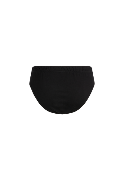Slip medio uomo - nero, multipack da 6, cotone