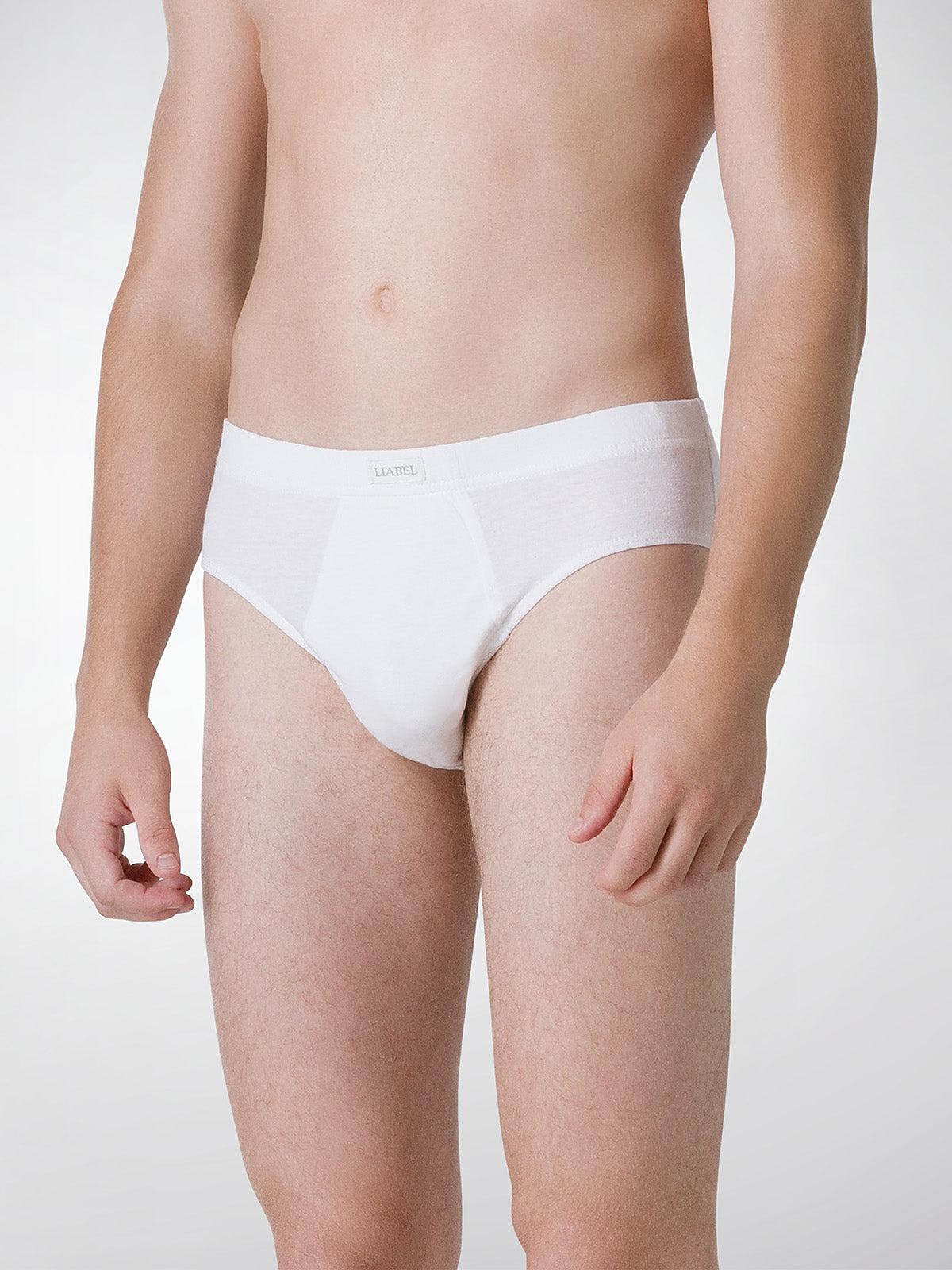 Slip medio uomo - bianco, multipack da 6, cotone
