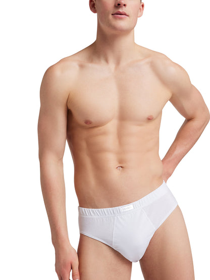 Slip medio uomo - bianco, multipack da 6, cotone