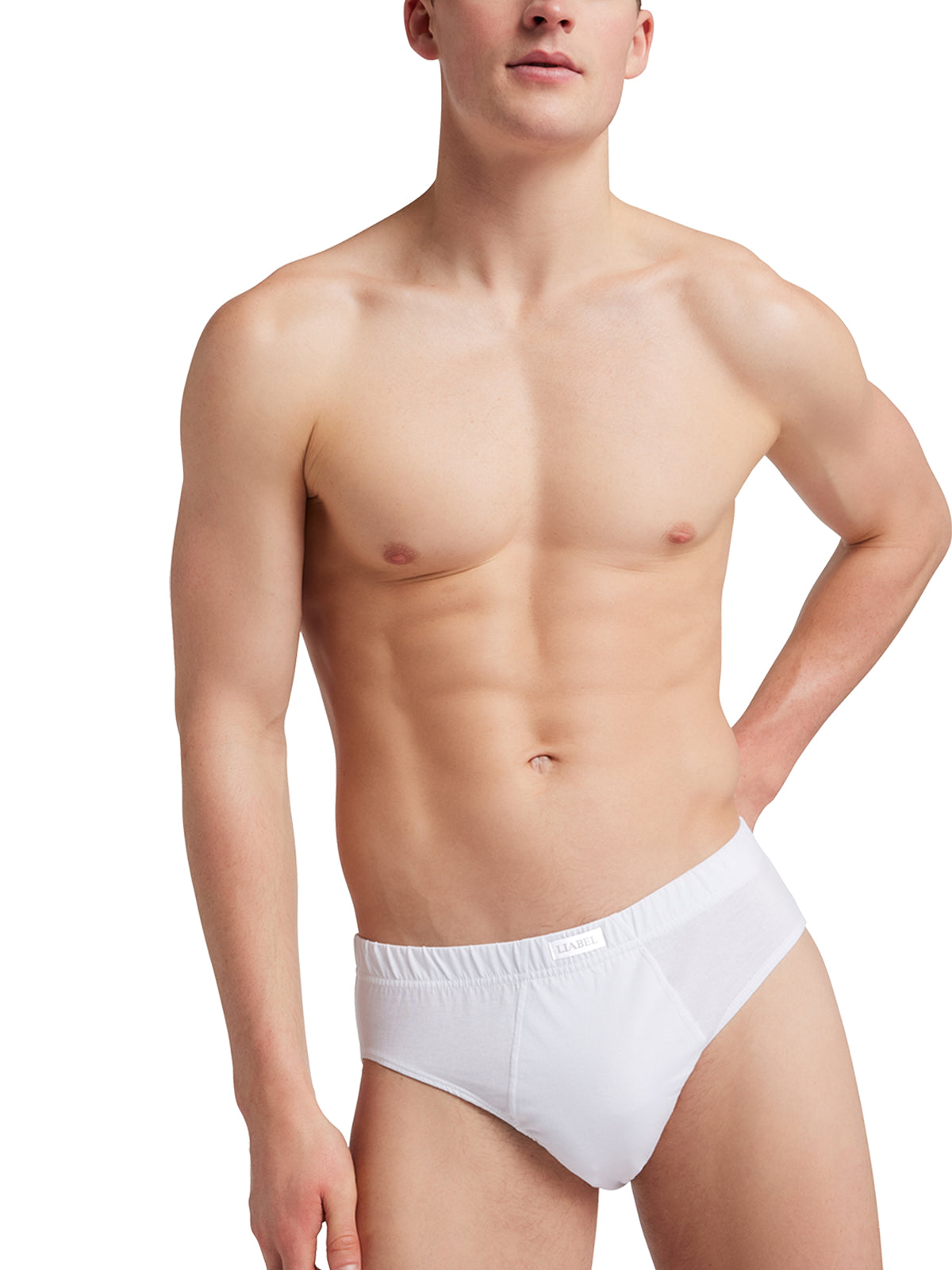 Slip medio uomo - colore assortito (3 bianco + 3 nero), multipack da 6, cotone
