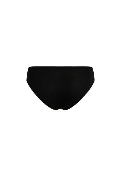 Slip mini donna - nero, multipack da 6, cotone elasticizzato
