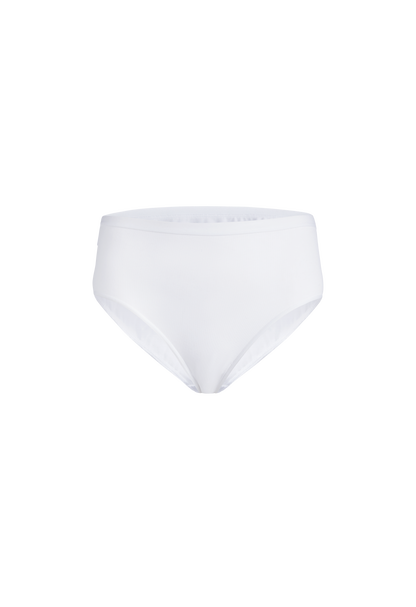Slip midi donna - bianco, multipack da 6, cotone elasticizzato