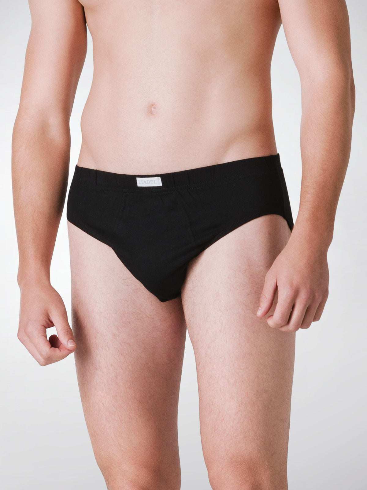 Slip medio uomo - nero, multipack da 12, cotone