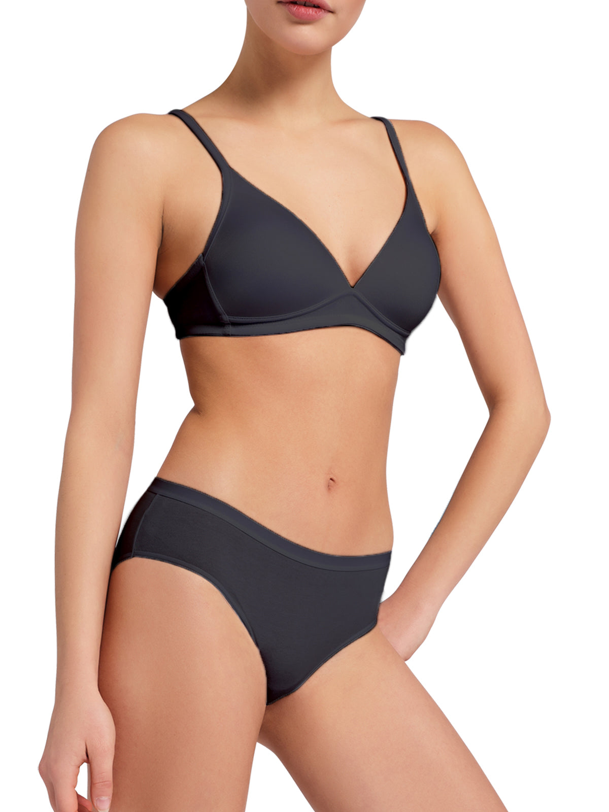 Slip mini donna - colore assortito (6 bianco + 6 nero), multipack da 12, cotone elasticizzato