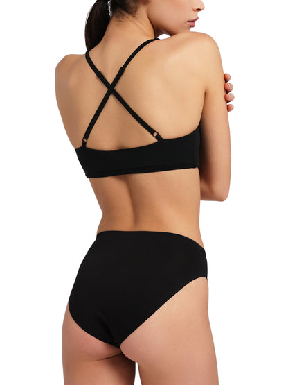 Slip sgambato donna, microfibra elasticizzata, INVISIBLE SHAPE