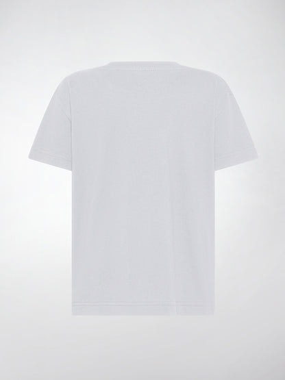 T-Shirt girocollo manica corta bambini, cotone SUPIMA