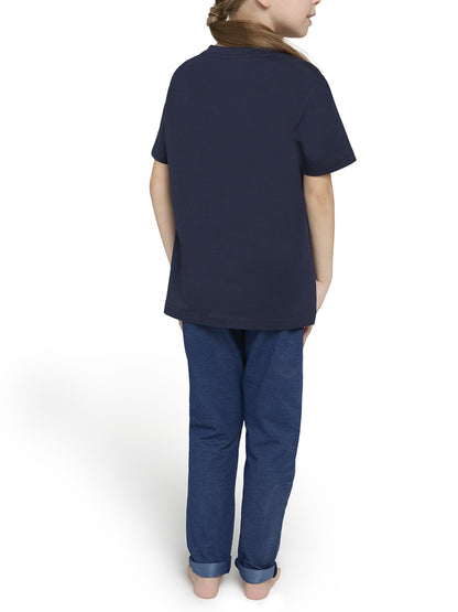 T-Shirt girocollo manica corta bambini, cotone SUPIMA
