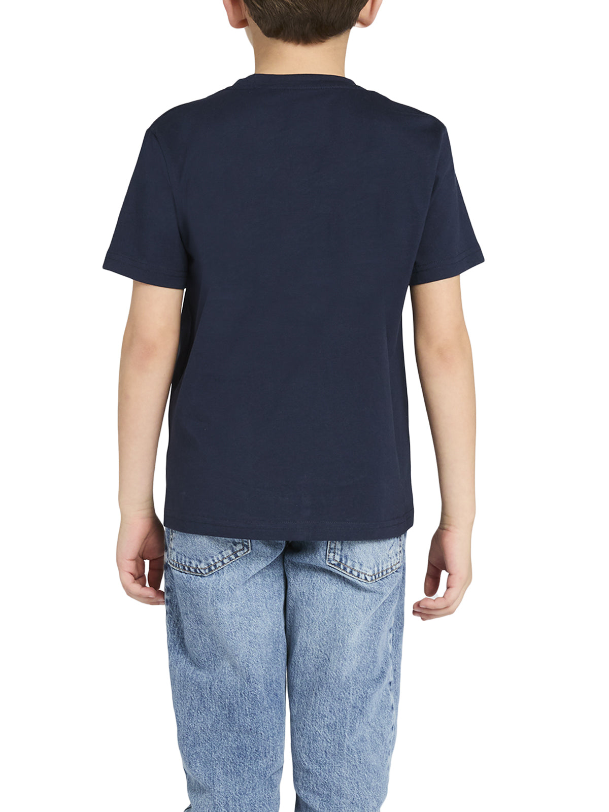 T-Shirt girocollo manica corta bambini, cotone SUPIMA