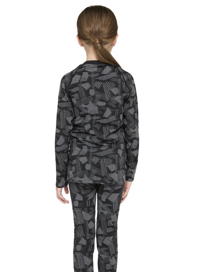 T-Shirt THERMAL girocollo manica lunga bambini, microfibra elasticizzata