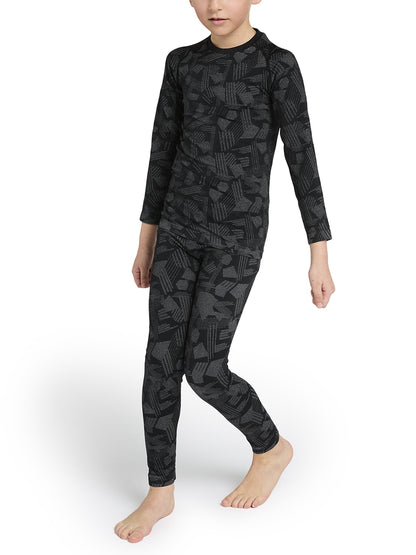 T-Shirt THERMAL girocollo manica lunga bambini, microfibra elasticizzata