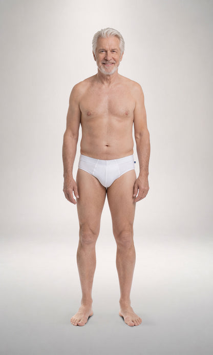 Pack 3 slip medi uomo Pure Cotton, 100% cotone